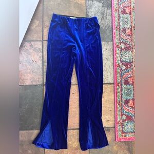Velvet ankle pants